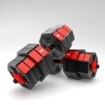Composite dumbbell HMS SGC40 40kg + barbell - Image 3