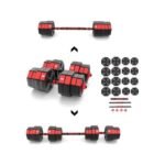Composite dumbbell HMS SGC40 40kg + barbell - Image 5