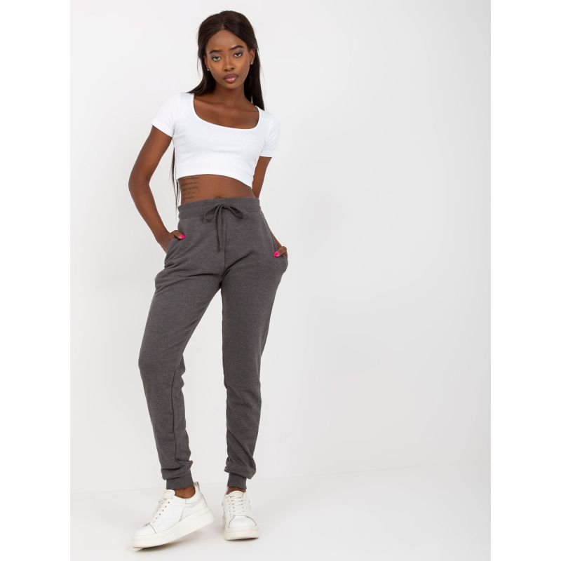lupin-wear-ca-dark-gray-melange-basic-jogger-sweatpants-b-005-05-1159500 Dark gray melange basic jogger sweatpants (B-005.05) - Image 1