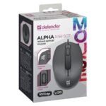 DEFENDER MOUSE ALPHA MB-507 SILENT BLACK 1000dpi 3P - Image 4