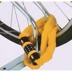 DUNLOP BICYCLE LOCK, CHAIN, COMBINATION, 90 CM, ORANGE - Image 2