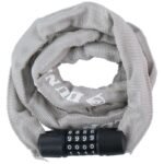 DUNLOP BICYCLE LOCK CHAIN WITH CODE 120CM LENGTH - GRAY - Image 2