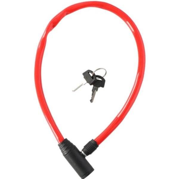 DUNLOP BIKE LOCK CABLE LOCK 0.4x65CM RED