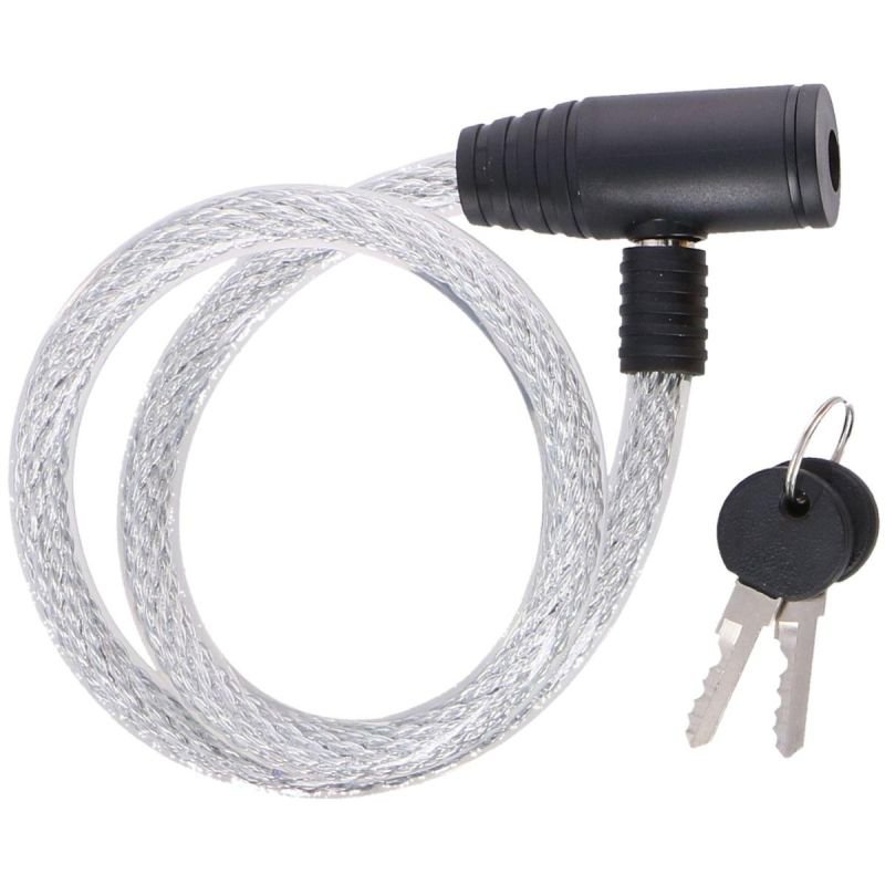 lupin-wear-ca-dunlop-spiral-bicycle-lock-with-key-1-2x65cm-transparent-1839233 DUNLOP SPIRAL BICYCLE LOCK WITH KEY 1.2x65CM - TRANSPARENT - Image 1
