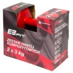 EB FIT composite dumbbell set 2x3kg red 1027036 - Image 5