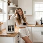 ELLE 1.8L drip coffee maker, white - Image 5