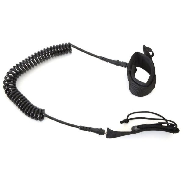 ENERO SUP BOARD SAFETY ROPE 10 FEET BLACK
