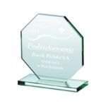 Engraved glass trophy