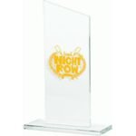 Engraved glass trophy + paint filling - Image 2