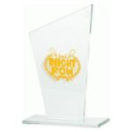 Engraved glass trophy + paint filling - Image 2
