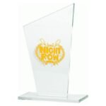 Engraved glass trophy + paint filling - Image 2