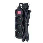 ESPERANZA 3-OUTLET POWER STRIP WITH 3M SWITCH, BLACK ELK211K - Image 4