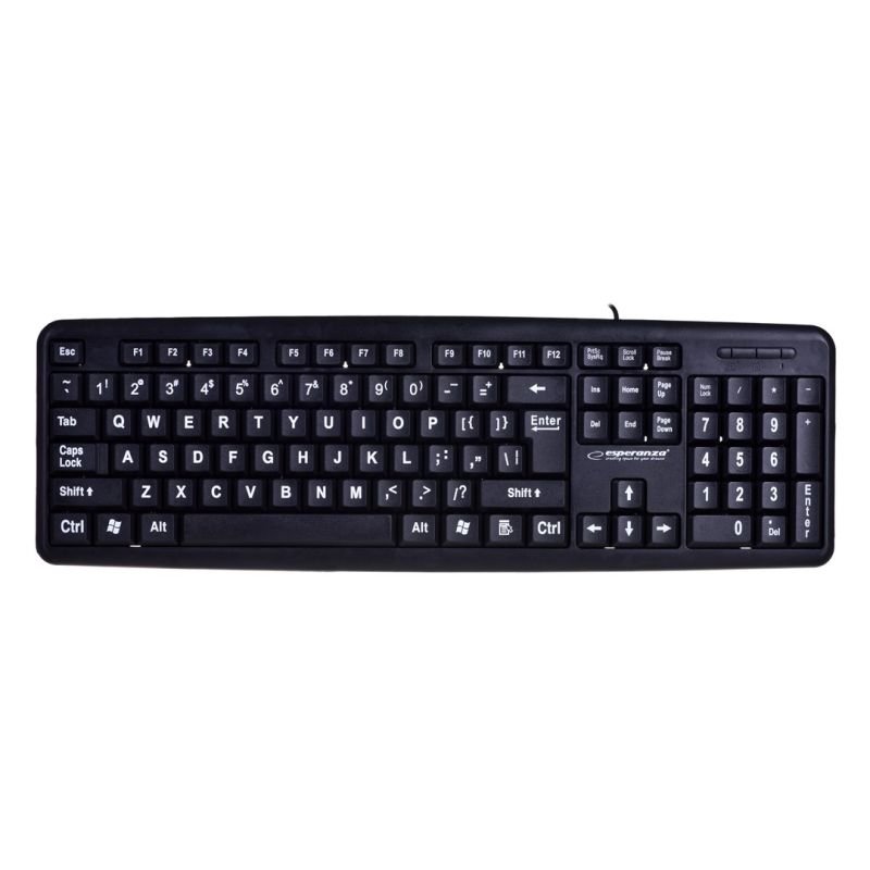 lupin-wear-ca-esperanza-florida-ek129-keyboard-usb-2-0-us-black-2328945 Esperanza Florida EK129 Keyboard (USB 2.0; (US); Black) - Image 1