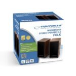 Esperanza Folk EP122 speaker set (2.0; brown) - Image 4