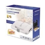 Esperanza PARMIGIANO EKT010W sandwich maker (1000W; white) - Image 4