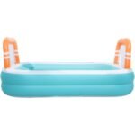 FAMILY INFLATABLE POOL RECTANGULAR 2-RING WITH GOALS 258x170x50CM 51471 - Image 5