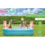 FAMILY INFLATABLE POOL RECTANGULAR 2-RING WITH GOALS 258x170x50CM 51471 - Image 7