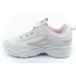 Fila Skye V childrens sports shoes for girls with velcro, white - Image 3