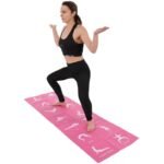 FOLDABLE YOGA MAT 1700x600x5MM PINK ENERO FIT - Image 7