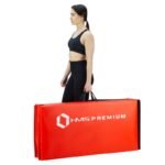 Folding gymnastic mattress red 2400x1200x50mm HMS MGS01 - Image 3