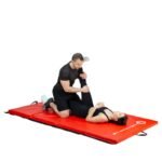 Folding gymnastic mattress red 2400x1200x50mm HMS MGS01 - Image 5