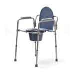 Folding toilet chair with adjustable height - Image 4