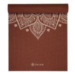 Gaiam Intense Rust Sundial Flower Yoga Mat 5mm 65733