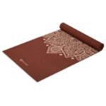 Gaiam Intense Rust Sundial Flower Yoga Mat 5mm 65733 - Image 3