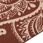 Gaiam Intense Rust Sundial Flower Yoga Mat 5mm 65733 - Image 4