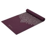 Gaiam Midnight Plum Sundial Flower Yoga Mat 5mm 65734 - Image 3