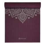 Gaiam Midnight Plum Sundial Flower Yoga Mat 5mm 65734 - Image 5