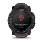 Garmin Instinct 3 – 50 mm AMOLED Black met charcoal band watch - Image 3