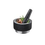 GEFU 35300 Mortar and Pestle Black, Stainless Steel Granite, Stainless Steel - Image 3