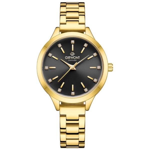 Giewont Sapphire Gold Black Womens Watch GW2720-B3