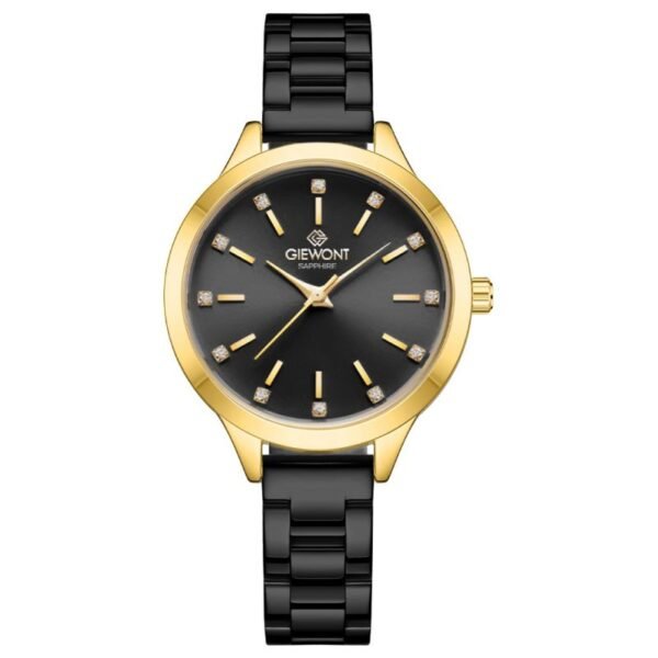 Giewont Sapphire Gold Black Womens Watch GW2720-B4