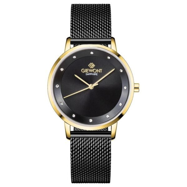 Giewont Sapphire Gold Black Womens Watch GW4130-B4