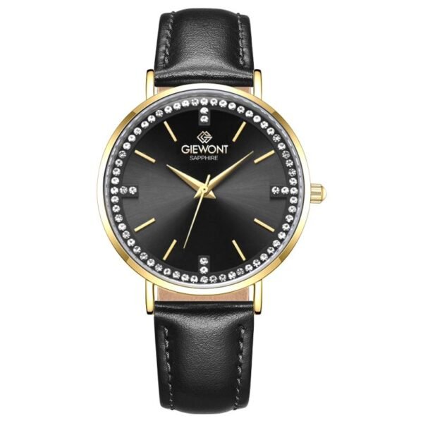 Giewont Sapphire Gold Black Womens Watch GW5390-A4