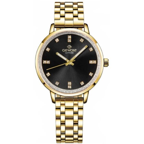 Giewont Sapphire Gold Black Womens Watch GW7370-B4