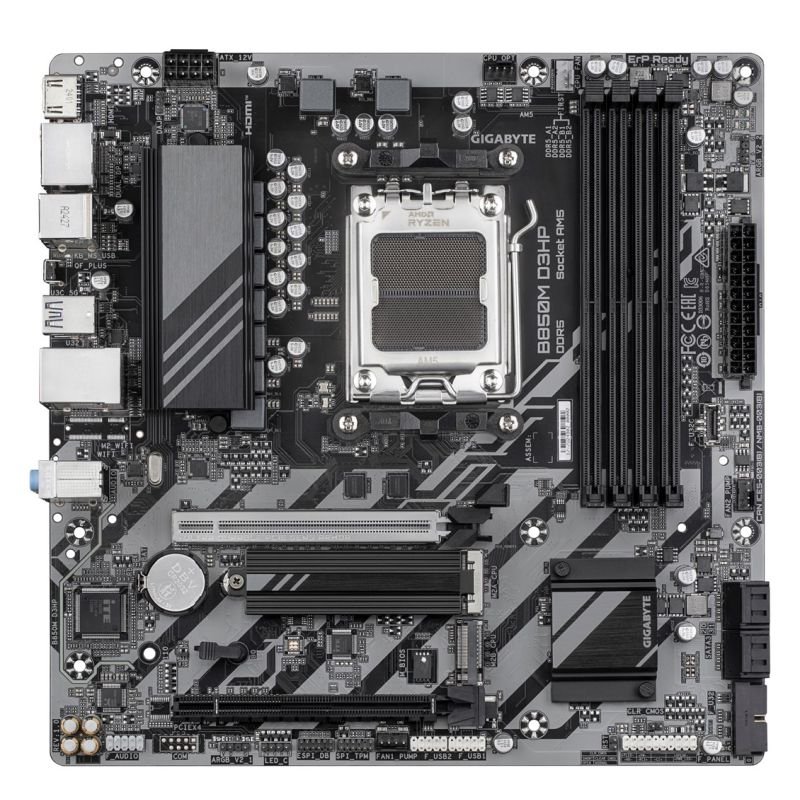 lupin-wear-ca-gigabyte-b850m-d3hp-amd-b850-motherboard-socket-am5-micro-atx-2340432 GIGABYTE B850M D3HP AMD B850 Motherboard Socket AM5 Micro ATX - Image 1