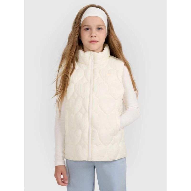lupin-wear-ca-girls-down-vest-with-synthetic-filling-4f-4fjraw25tvjaf323-11s-1824726 Girls down vest with synthetic filling 4F 4FJRAW25TVJAF323-11S - Image 1