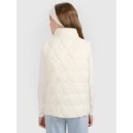 Girls down vest with synthetic filling 4F 4FJRAW25TVJAF323-11S - Image 2