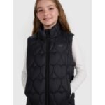 Girls down vest with synthetic filling 4F 4FJRAW25TVJAF323-20S - Image 4