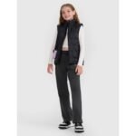 Girls down vest with synthetic filling 4F 4FJRAW25TVJAF323-20S - Image 5