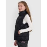 Girls down vest with synthetic filling 4F 4FJRAW25TVJAF323-20S - Image 6