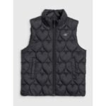 Girls down vest with synthetic filling 4F 4FJRAW25TVJAF323-20S - Image 8