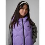 Girls hooded vest 4F 4FJRSS26TVJAF355-51S - Image 5