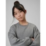 Girls loose sweatshirt without hood 4F 4FJRSS26TSWSF2624-25M - Image 5