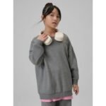 Girls loose sweatshirt without hood 4F 4FJRSS26TSWSF2624-25M - Image 7
