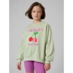 Girls loose sweatshirt without hood 4F 4FJRSS26TSWSF2903-47S - Image 2