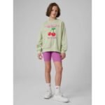 Girls loose sweatshirt without hood 4F 4FJRSS26TSWSF2903-47S - Image 3